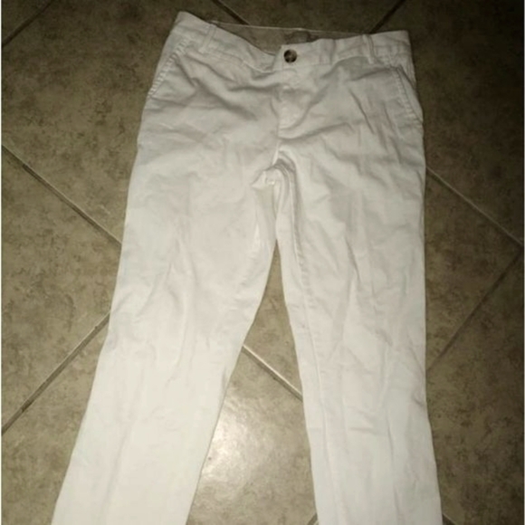 Banana Republic White Clam Diggers size 4 - Picture 1 of 2